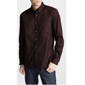 Club Monaco Dress Shirt in Burgundy Red Men’s Size L